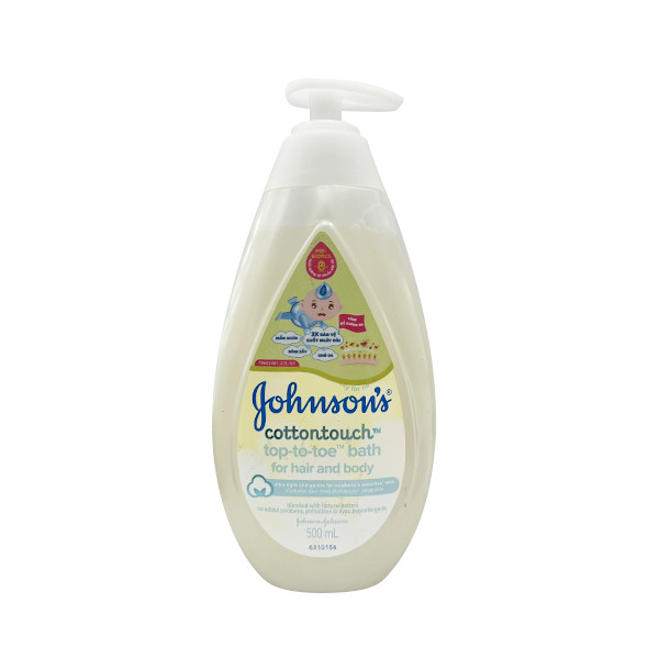 Sữa Tắm Gội Toàn Thân Dịu Nhẹ Cotton Touch Johnson's Baby (500ml)