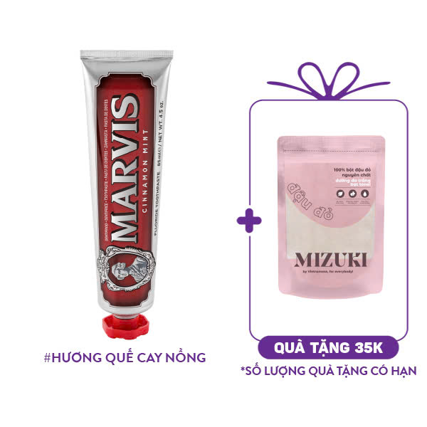 Kem Đánh Răng Marvis Đỏ Hương Quế Cay Nồng Cinnamon Mint Toothpaste (85ml)