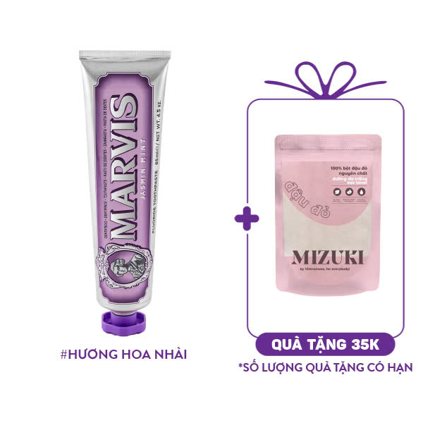 Kem Đánh Răng Marvis Tím Chiết Xuất Hoa Nhài Jasmin Mint Toothpaste (85ml)