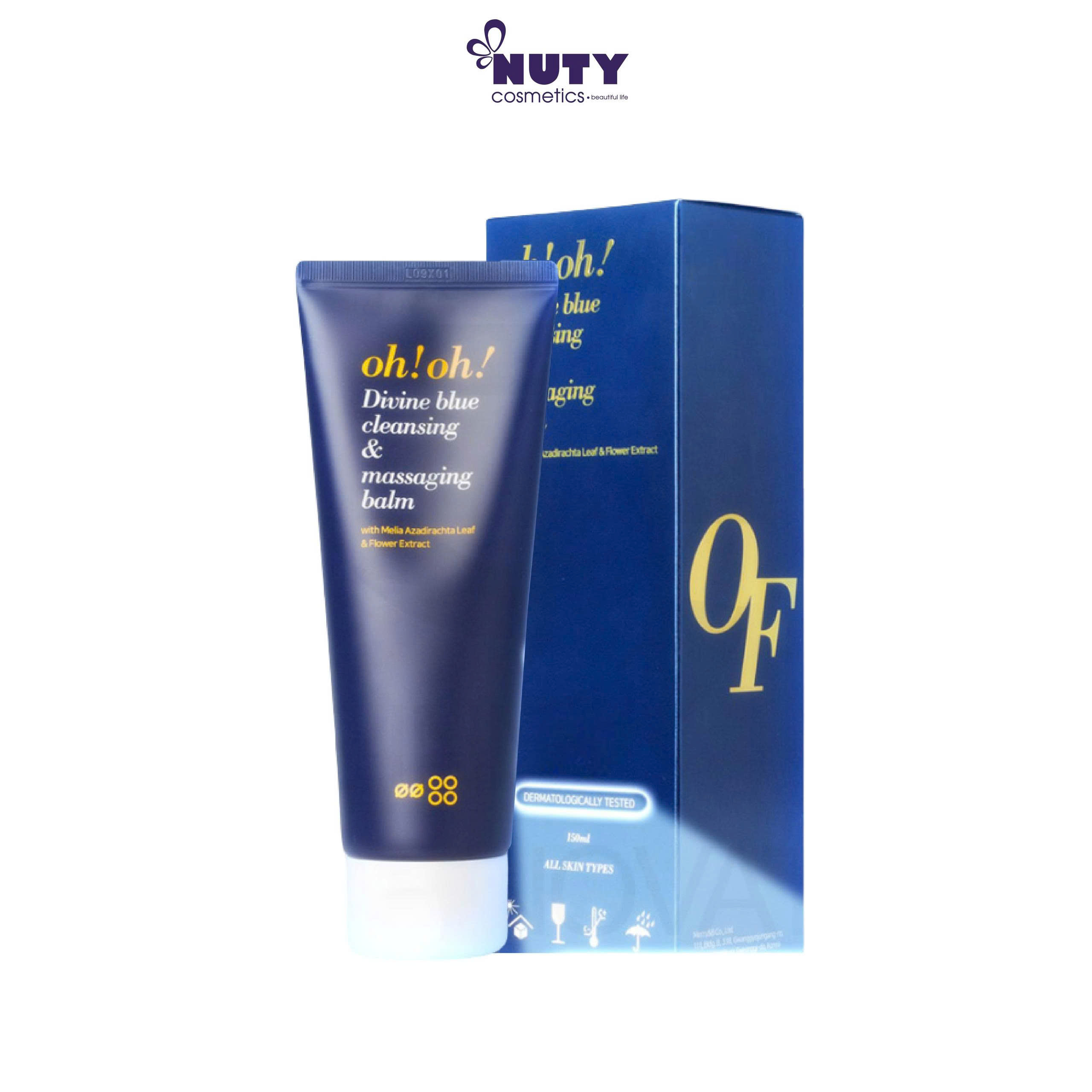 Sáp Tẩy Trang Làm Sạch Sâu, Trẻ Hóa Da oh!oh! Divine Blue Cleansing & Massaging Balm (150ml)