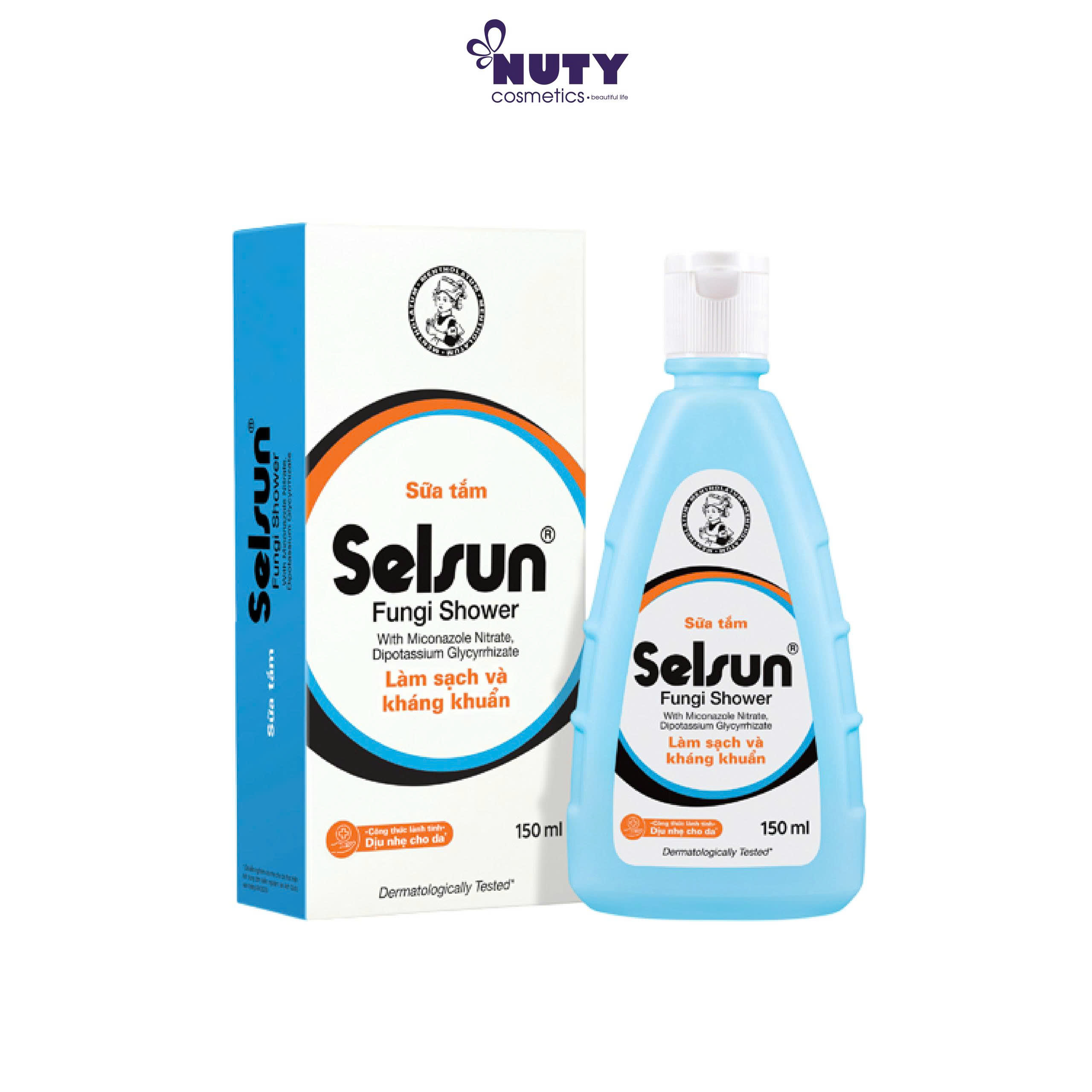 Sữa Tắm Selsun Làm Sạch & Kháng Nấm, Kháng Viêm, Giảm Ngứa Selsun Fungi Shower (150ml)