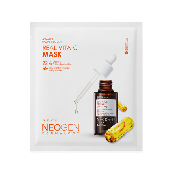 Mặt Nạ Serum X3 Dưỡng Trắng Mờ Thâm Neogen Real Vita C Mask 22% (28g)