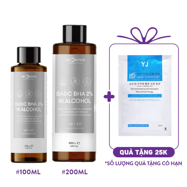 Dung Dịch Tẩy Tế Bào Chết DrCeutics Basic BHA 2% In Alcohol