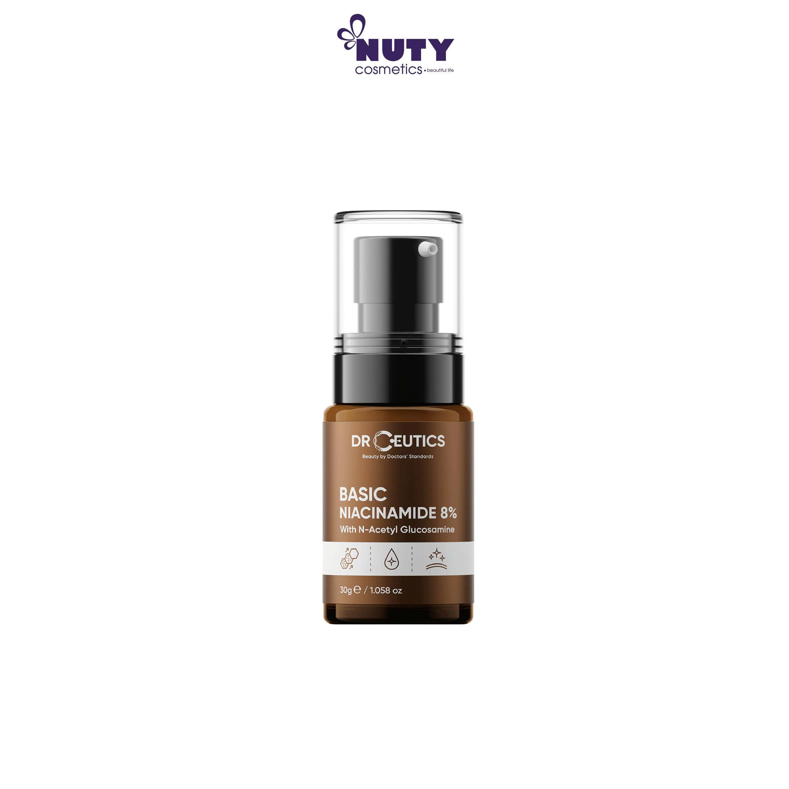 Serum Sáng Da Và Kiềm Dầu DrCeutics Basic Niacinamide 8% (30g)