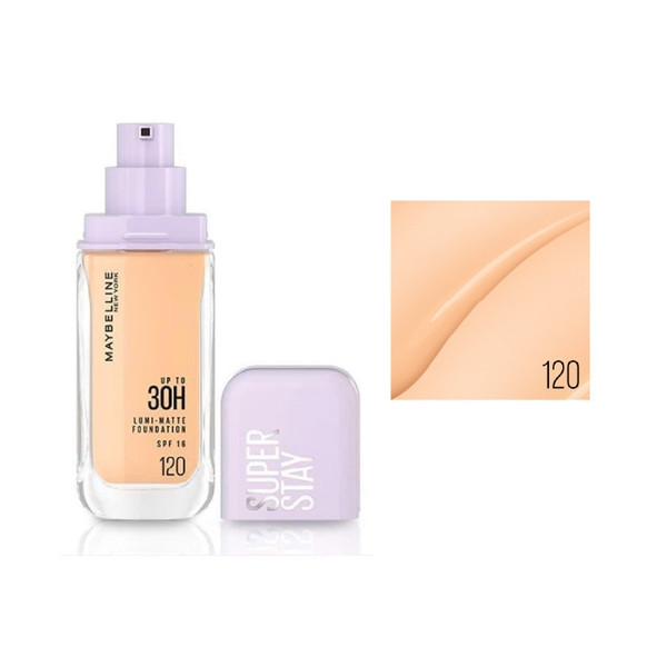 Kem Nền Bắt Sáng, Che Phủ Cao Maybelline Superstay Up To 30H Lumi-Matte Foundation (35ml) - #120