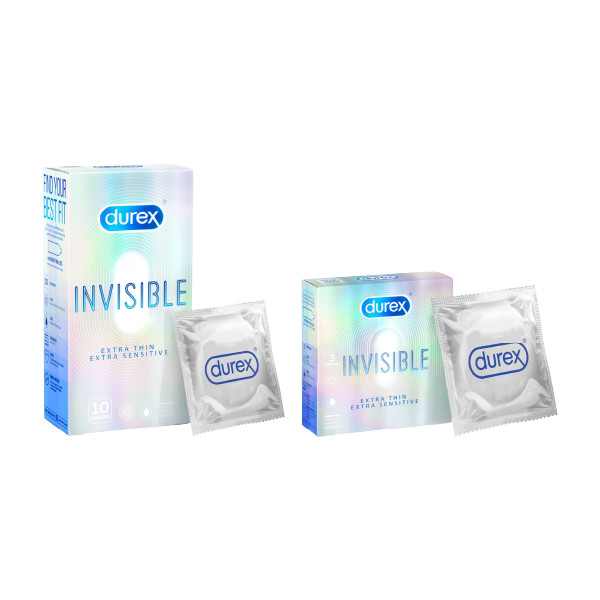 Bao Cao Su Siêu Mỏng Durex BCS Invisible Extra Thin Extra Sensitive