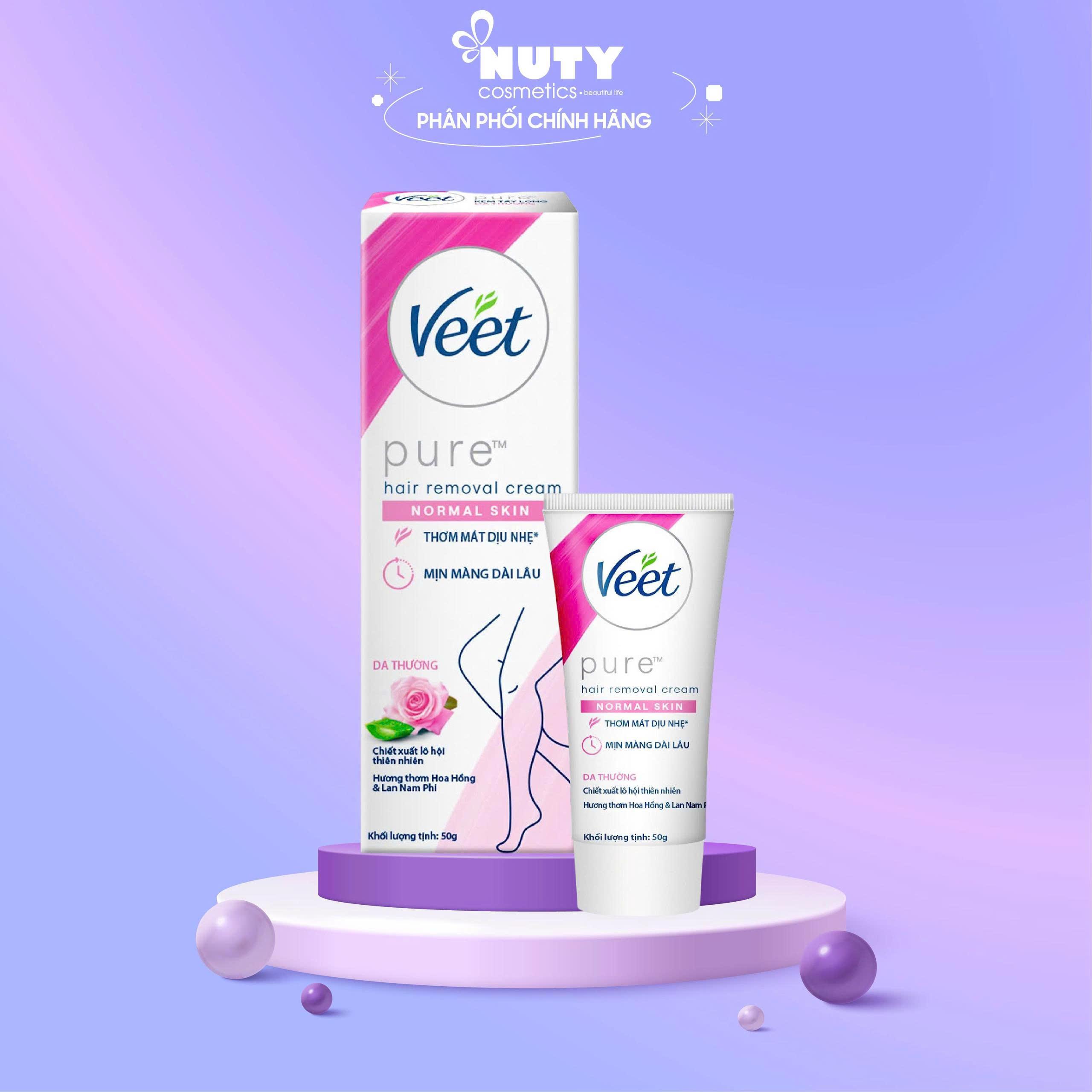 Kem Tẩy Lông Dành Cho Da Thường Veet Pure Hair Removal Cream - Normal Skin (50g)