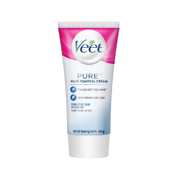 Kem Tẩy Lông Dành Cho Da Nhạy Cảm Veet Pure Hair Removal Cream - Sensitive Skin (50g)