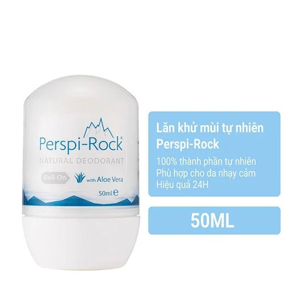 Lăn Khử Mùi Chiết Xuất Lô Hội Perspi-Rock Natural Deodorant Roll On (50ml)