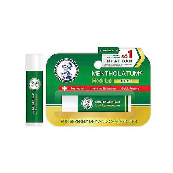Son Dưỡng Chuyên Biệt Cho Môi Khô, Nứt Nẻ Rohto Mentholatum Medi Lip Stick (4.3g)