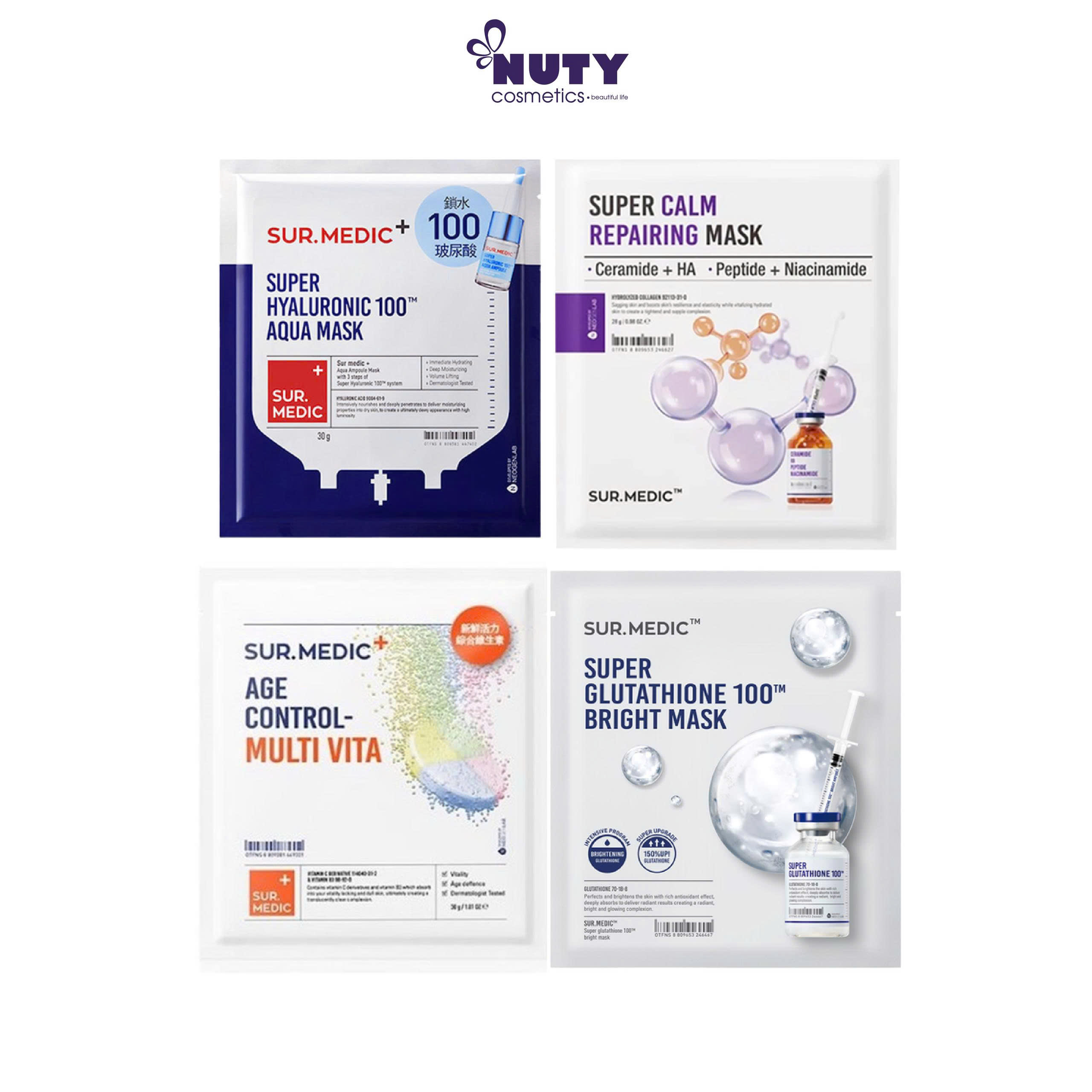 Mặt Nạ Hỗ Trợ Dưỡng Da Sur.Medic Mask (28g/Miếng)