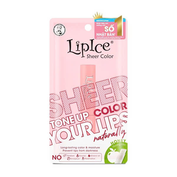 Son Dưỡng LipIce Hiệu Chỉnh Sắc Môi Hương Táo Sheer Color - Honey (2.4g)
