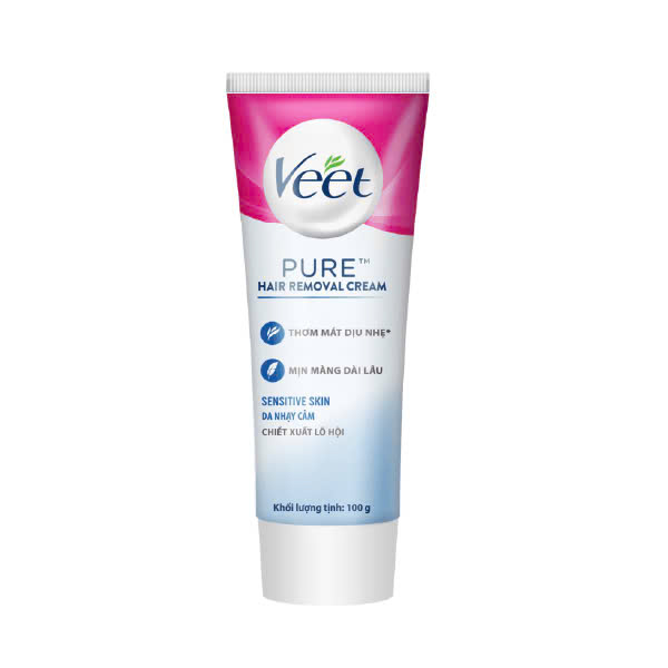 Kem Tẩy Lông Dành Cho Da Nhạy Cảm Veet Pure Hair Removal Cream - Sensitive Skin (100g)