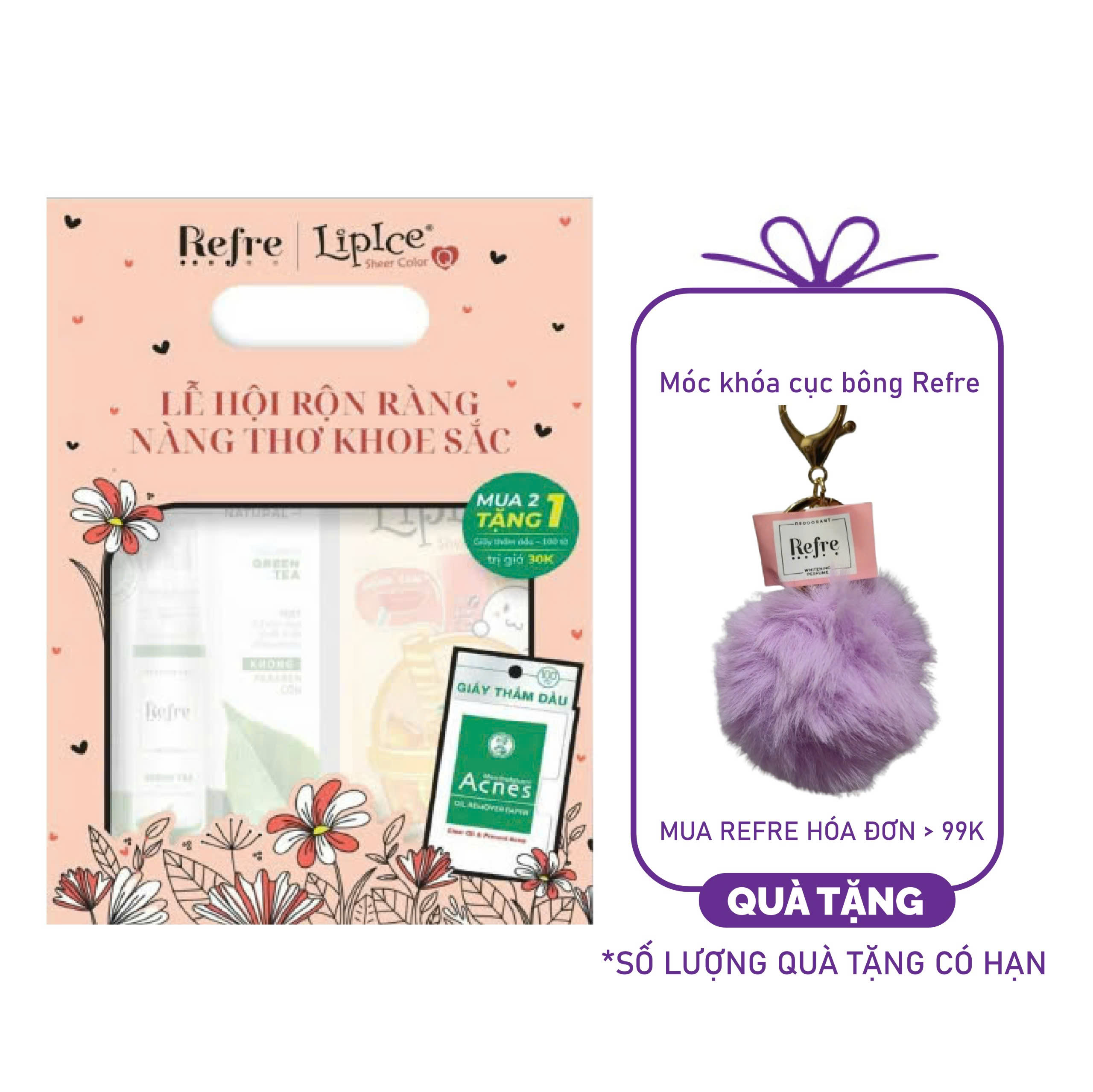 Hộp Quà Refre X Lipice Mùa Lễ Hội 3 Món