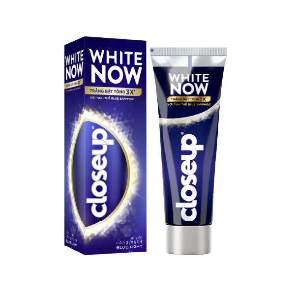 Kem Đánh Răng Dạng Gel Tinh Thể Blue Sapphire Hương Bạc Hà Vani Closeup White Now (100g)