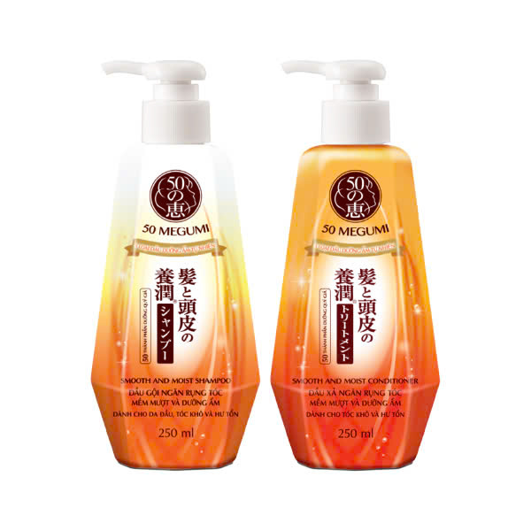 Dầu Gội/Xả Ngăn Rụng Tóc, Mềm Mượt & Dưỡng Ẩm 50 Megumi Smooth And Moist Conditioners (250ml)