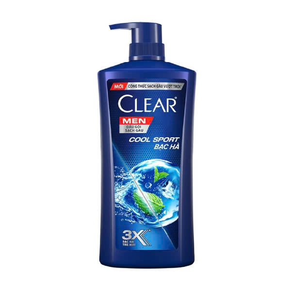 Dầu Gội Bạc Hà Clear Men Cool Sport (900g)