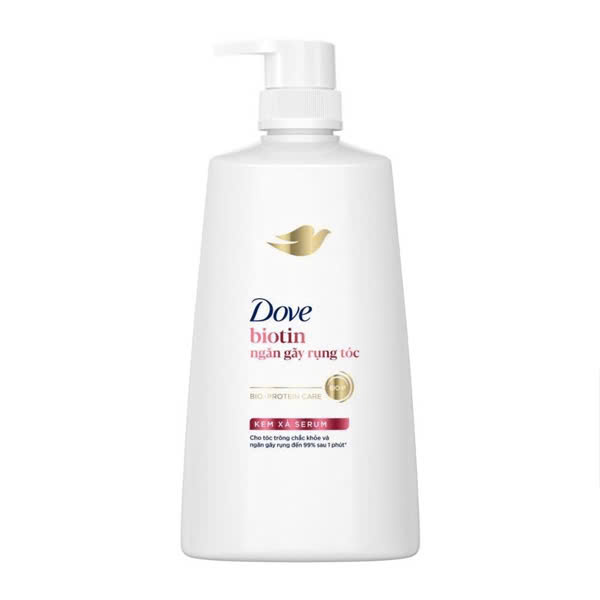 Kem Xả Ngăn Gãy Rụng, Cho Tóc Chắc Khỏe Dove Biotin (610g) (Mới)