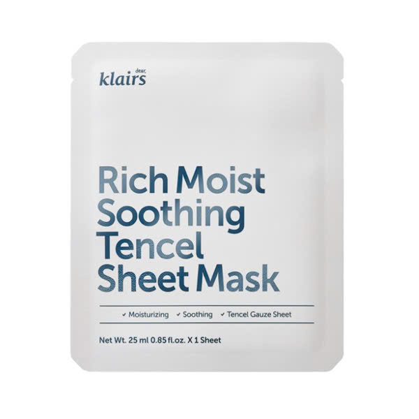 Mặt Nạ Klairs Dưỡng Ẩm, Làm Dịu Da Rich Moist Soothing Sheet Mask (25ml)