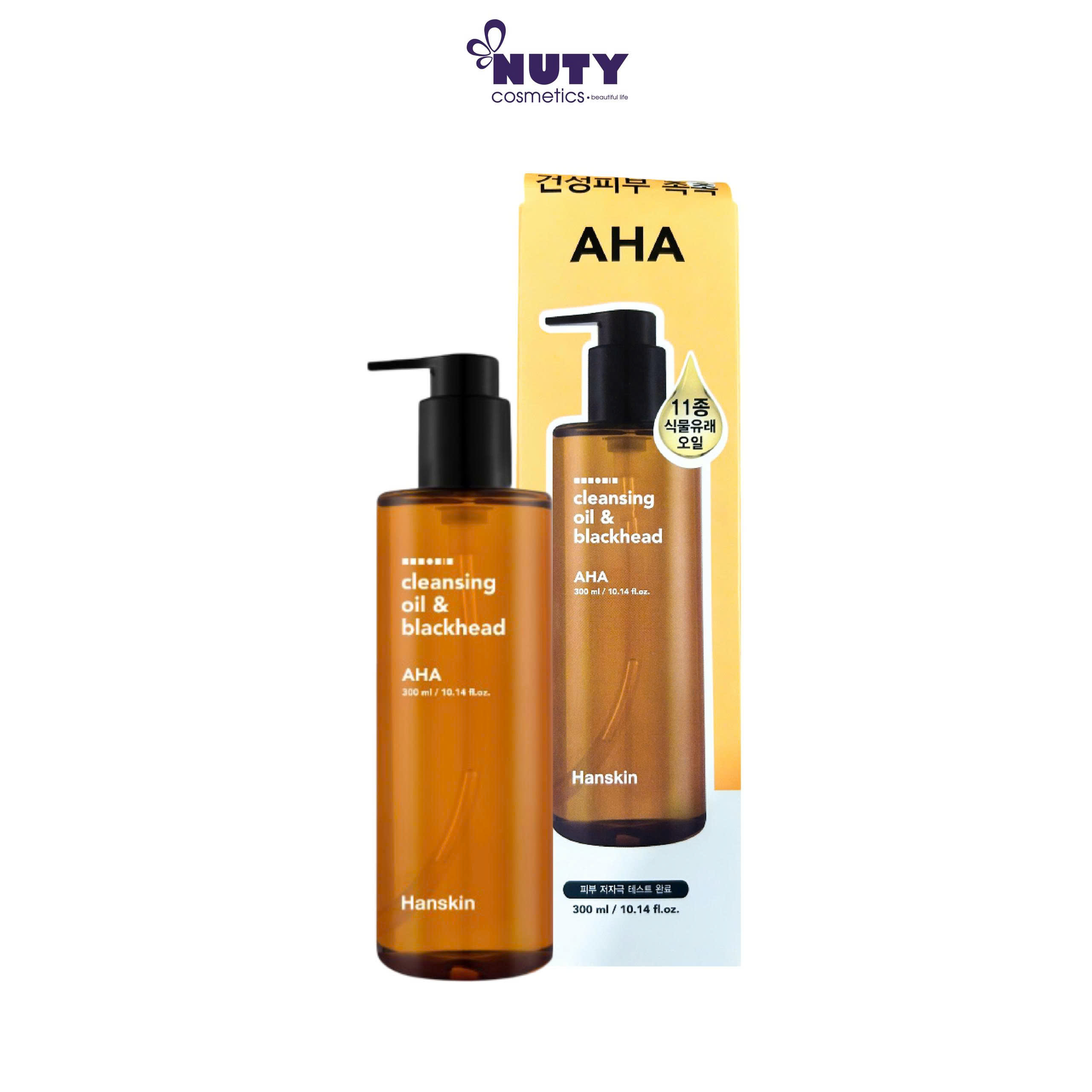 Dầu Tẩy Trang Tẩy Tế Bào Chết Hanskin Pore Cleansing Oil AHA (300ml)