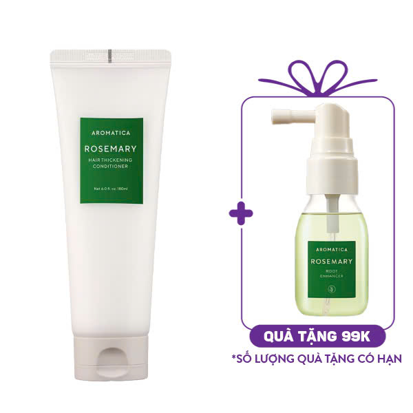 Dầu Xả Hương Thảo Ngăn Rụng Tóc Aromatica Rosemary Scalp Scaling Conditioner (180ml)