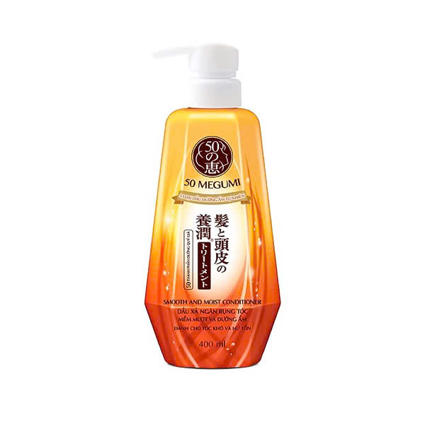 Dầu Xả Ngăn Rụng Tóc, Mềm Mượt & Dưỡng Ẩm 50 Megumi Smooth And Moist Conditioners (400ml)