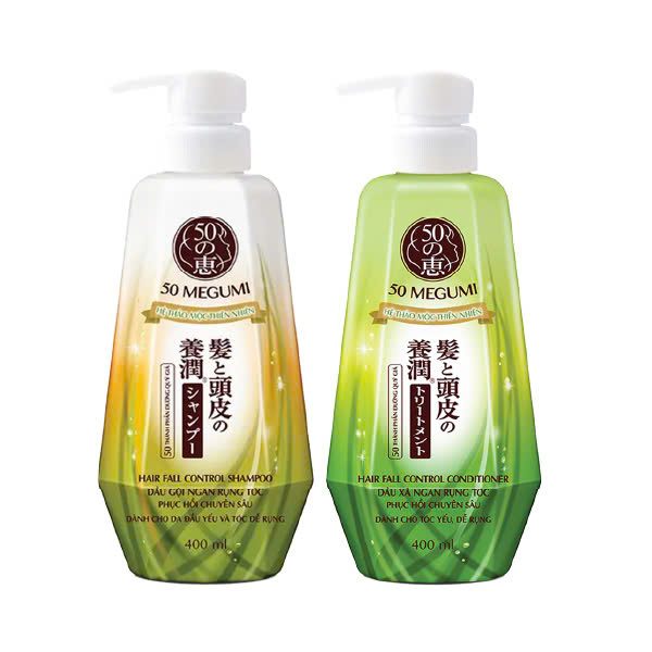 Dầu Xả Hỗ Trợ Ngăn Rụng Tóc, Phục Hồi Chuyên Sâu 50 Megumi Hair Fall Control Conditioner (400ml)