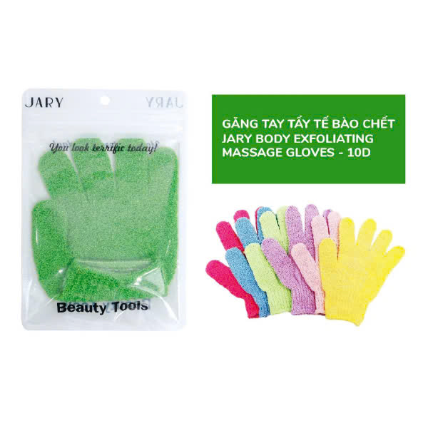 Găng Tay Tẩy Tế Bào Chết Jary Body Exfoliating Massage Gloves