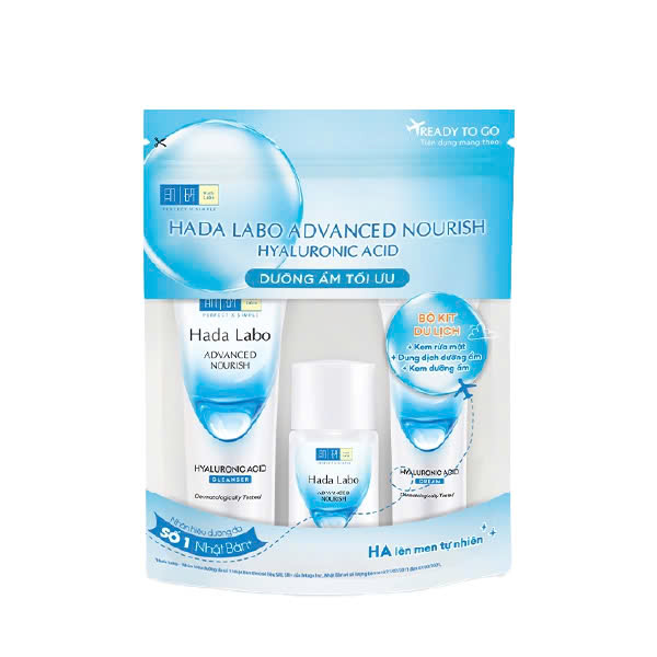 Bộ Sản Phẩm Hada Labo Dưỡng Ẩm Da 3 Món Advanced Nourish Trial Set