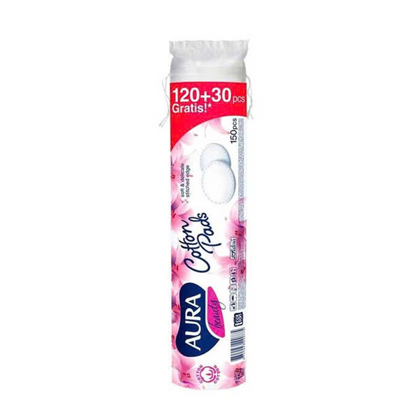 Bông Tẩy Trang Aura Beauty Cotton Pads (150 Miếng)