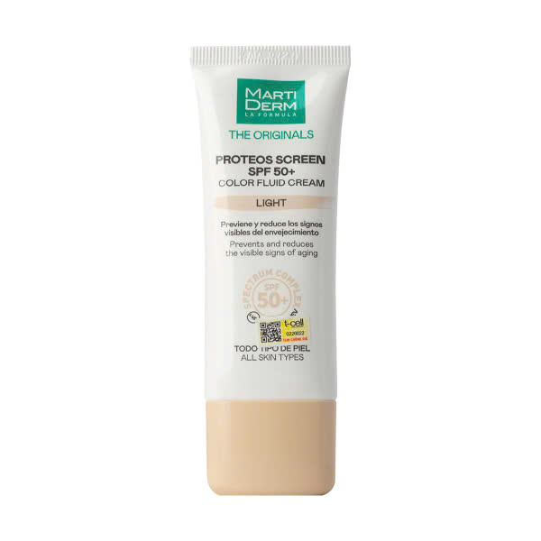 Kem Chống Nắng Làm Đều Màu Da MartiDerm The Originals Proteos Screen SPF50+ Color Fluid Cream Light (40ml)