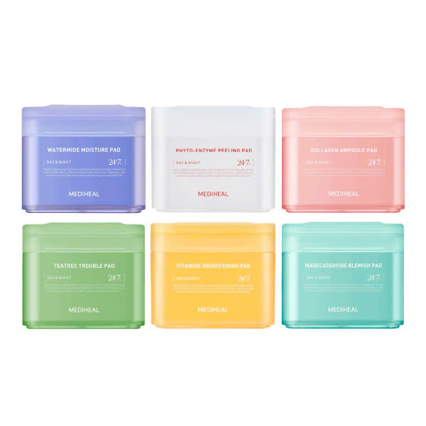 Toner Pad Cấp Ẩm, Làm Dịu, Săn Chắc Da, Hỗ Trợ Phục Hồi, Làm Sáng Da Mediheal (100 miếng)