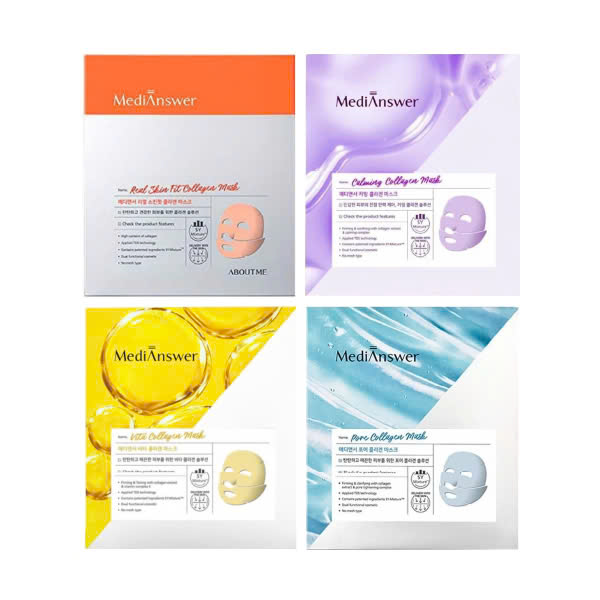 Mặt Nạ Thạch Hỗ Trợ Phục Hồi, Chống Lão Hoá MediAnswer Collagen Mask