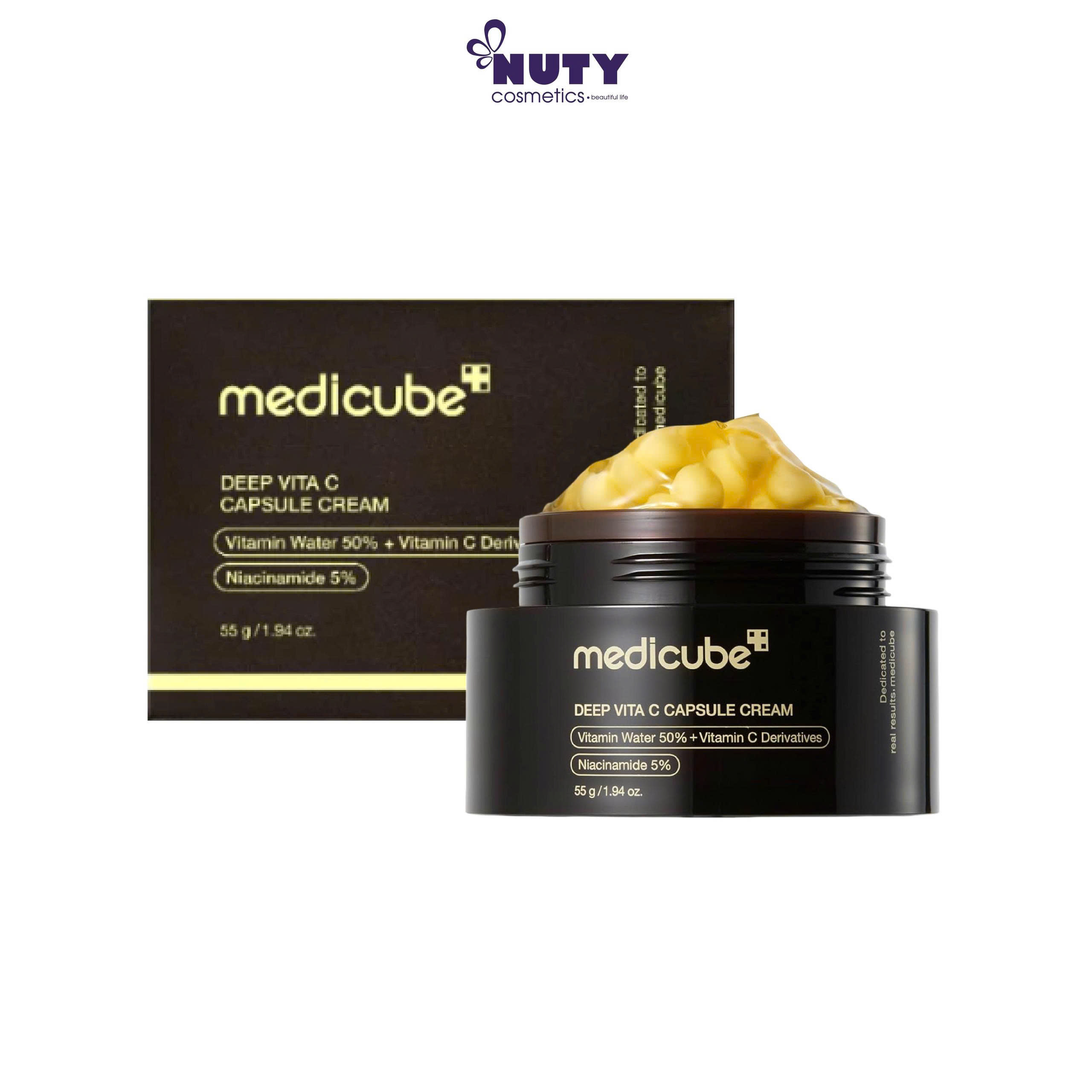 [Mẫu Mới] Kem Dưỡng Viên Nang Sáng Da Mờ Thâm Medicube Deep Vita C Capsule Cream (55g)