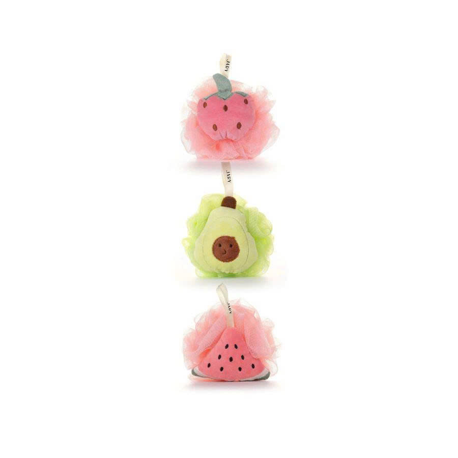 Bông Tắm Jary Loofah Bath Sponge Hình Trái Cây (1 Cái)