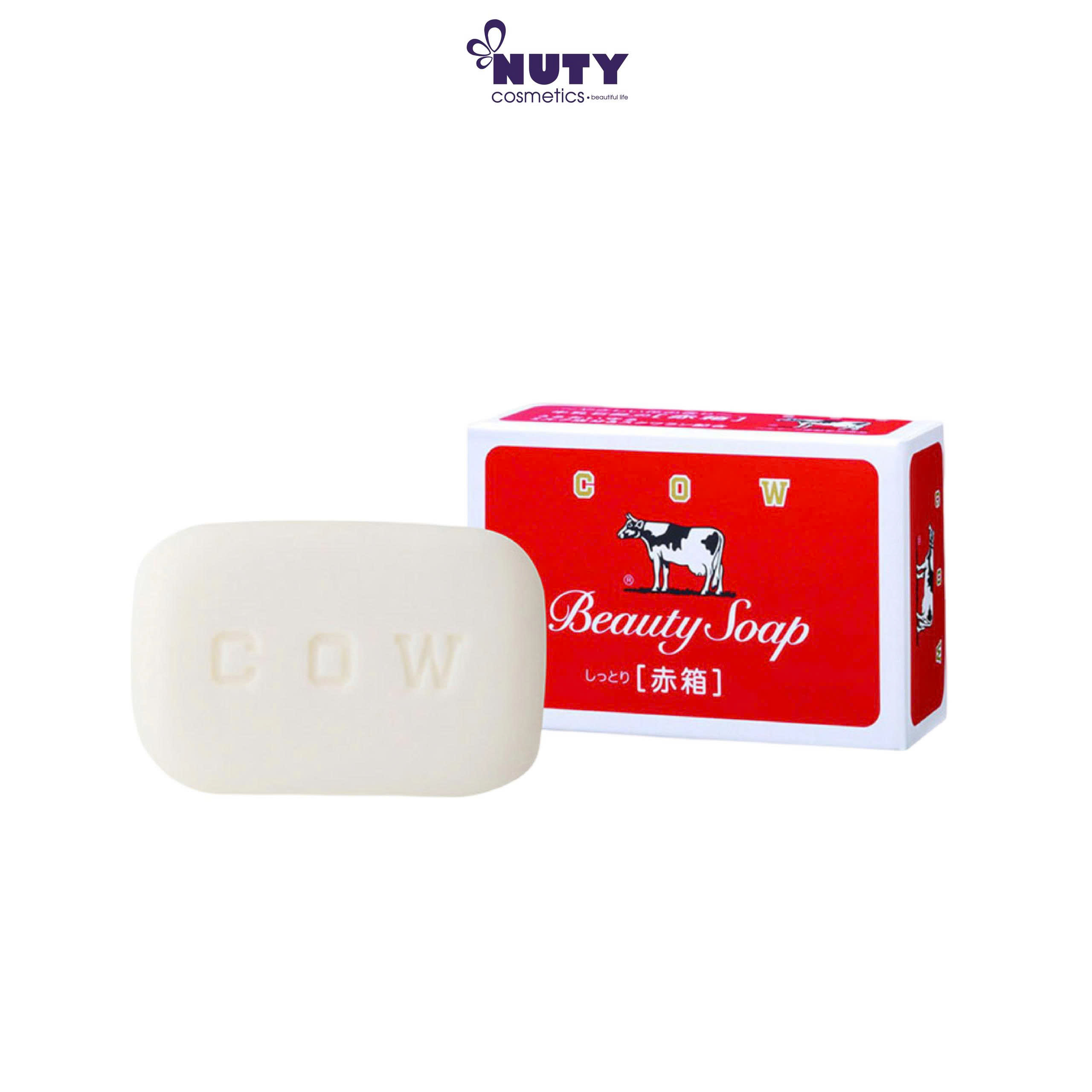 Xà Phòng Tắm Và Rửa Mặt Cow Beauty Soap Chiết Xuất Sữa Bò Dưỡng Da Sáng Mịn 90g