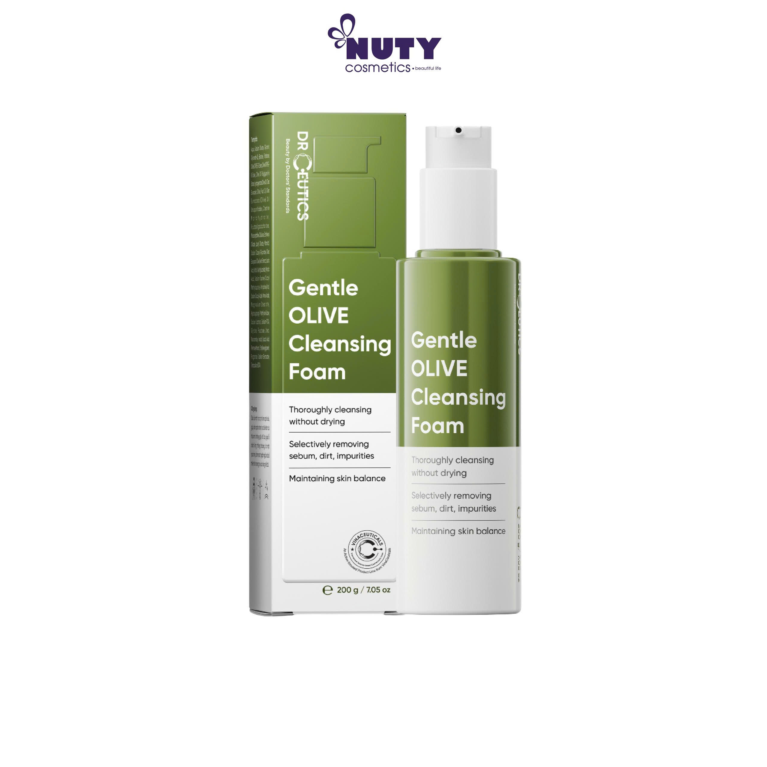 [NEW] Sữa Rửa Mặt Drceutics Gentle Olive Cleansing Foam Giúp Làm Sạch Sâu Cho Mọi Loại Da 200ml