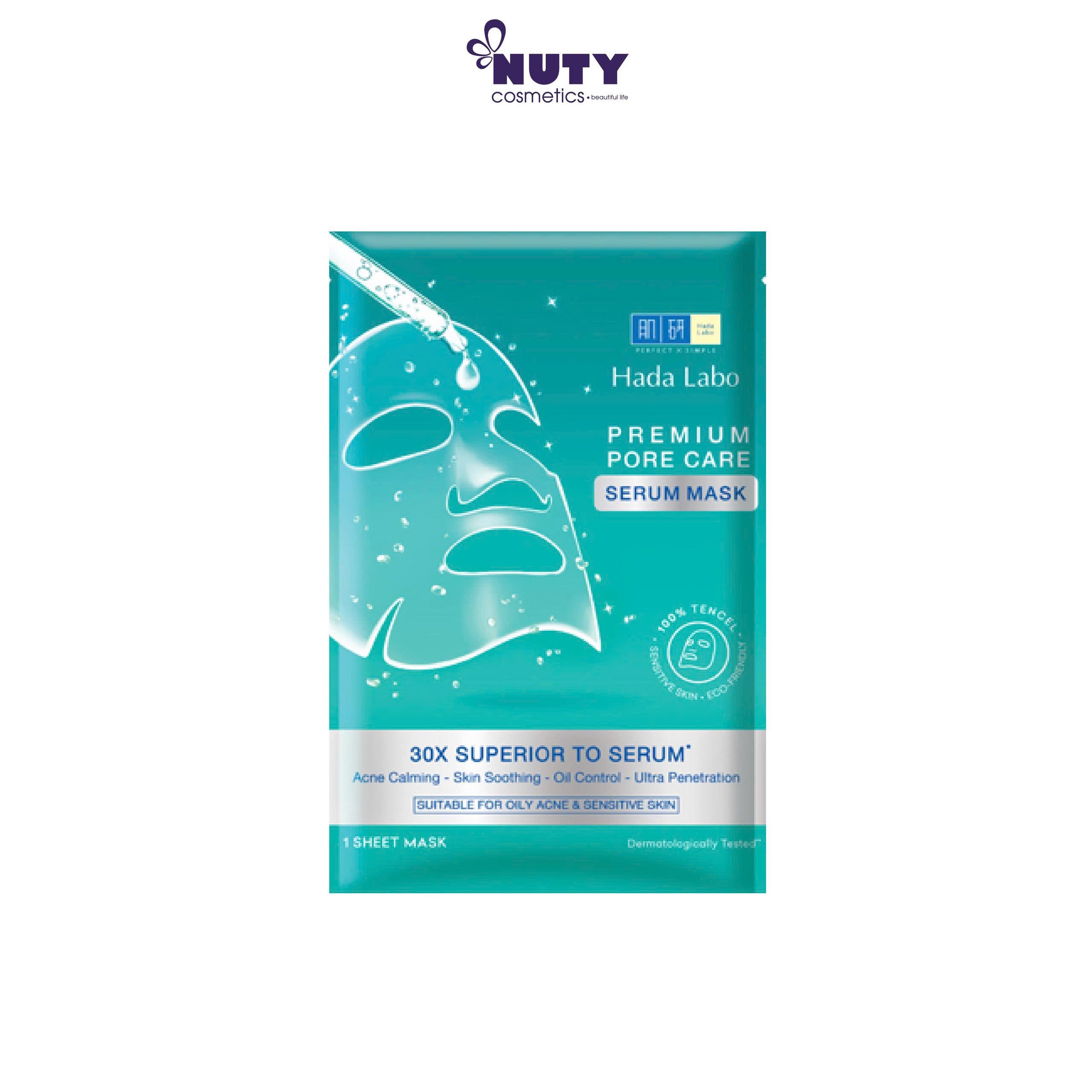 Mặt Nạ Cải Thiện Da Mụn Hada Labo Premium Pure Care Serum Mask 23g