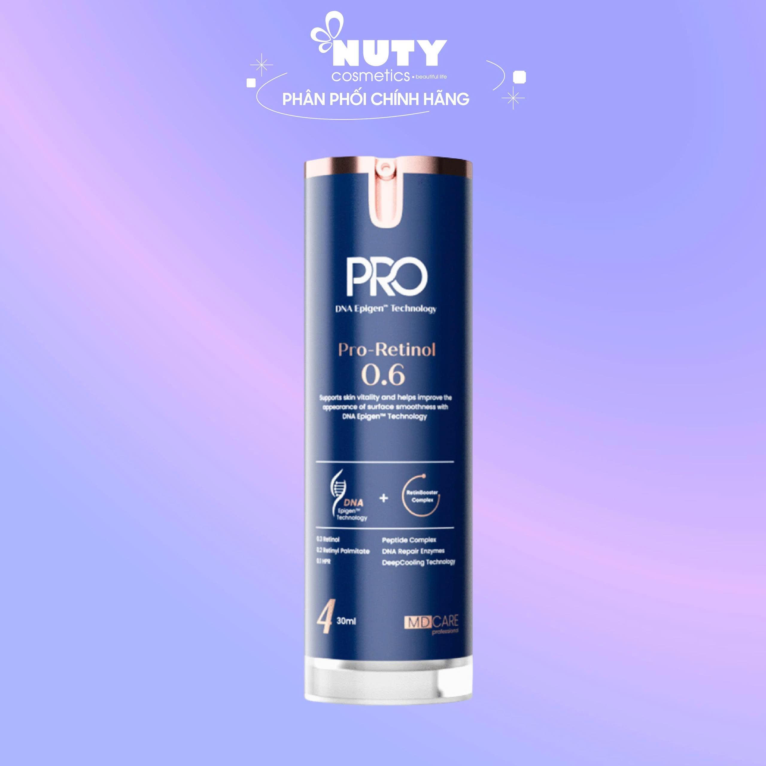 Kem Dưỡng Giúp Hỗ Trợ Cải Thiện Nếp Nhăn MD Care Pro-Retinol 0.6 (30ml)