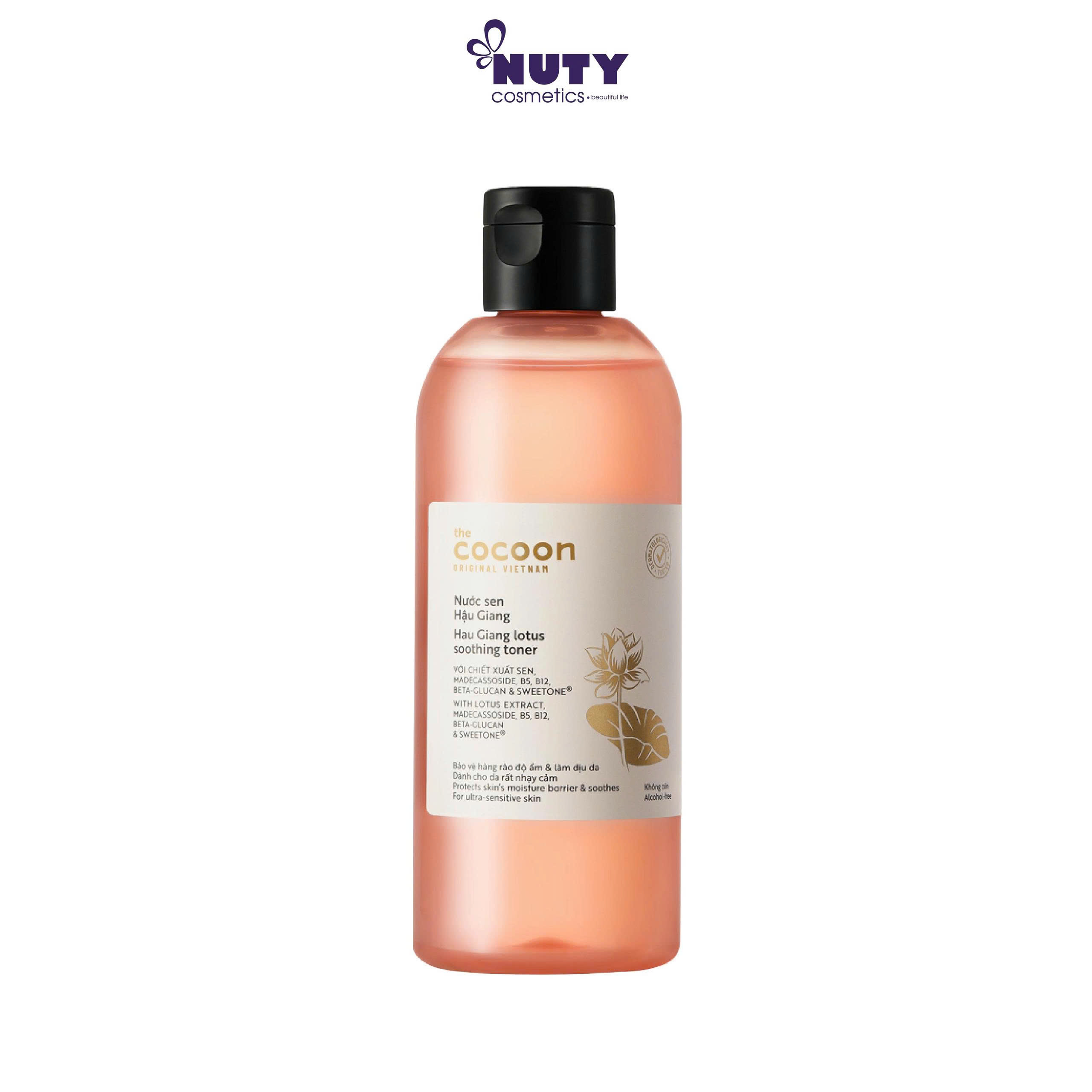 Nước Cân Bằng Sen Hậu Giang Giúp Làm Dịu Da Cocoon Hau Giang Lotus Soothing Toner 310ml