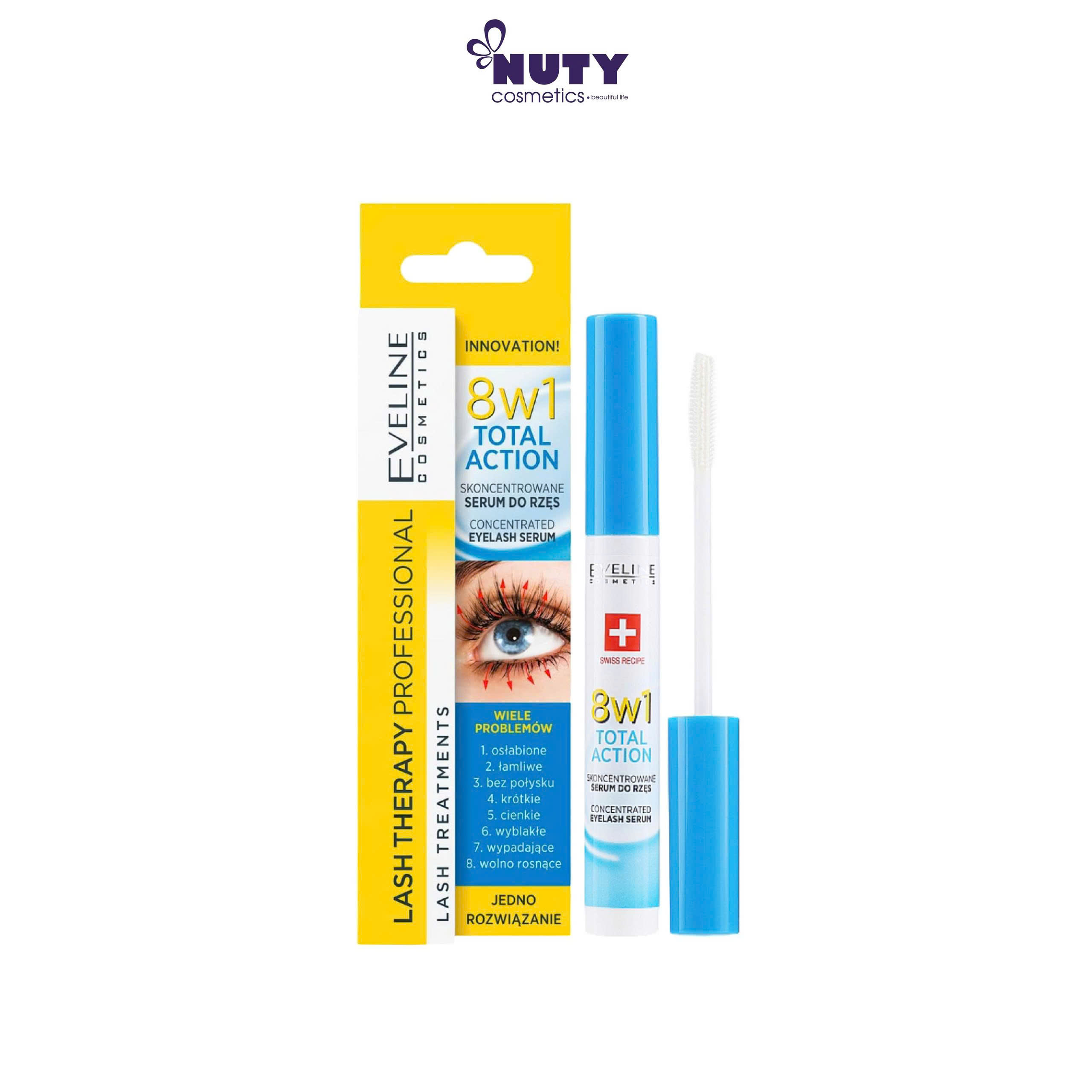 Tinh Chất Dưỡng Mi Eveline Total Action 10ml