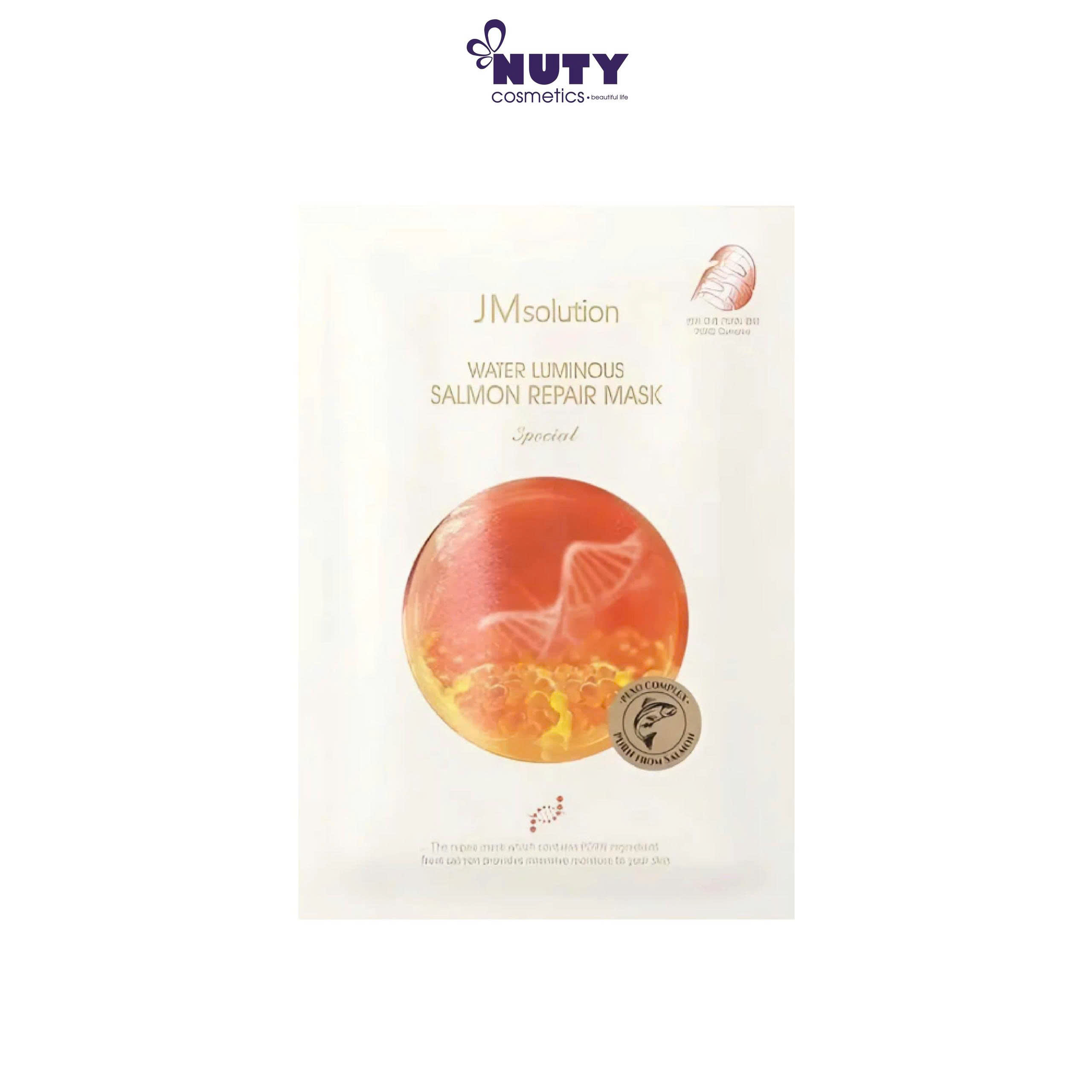 Mặt Nạ Trứng Cá Hồi Phục Hồi Da JMsolution Water Luminous Salmon Repair Mask Special 40ml