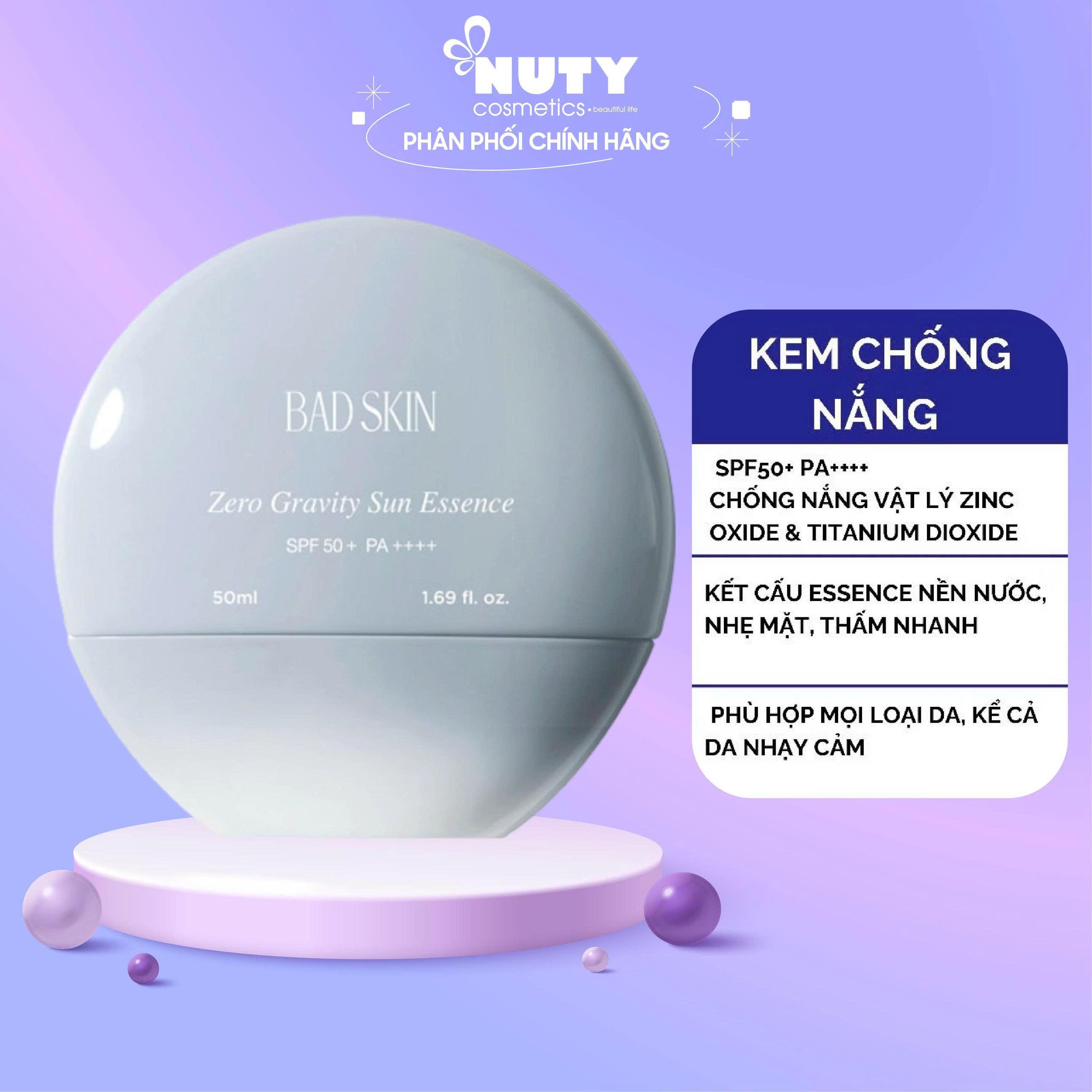 Kem Chống Nắng Vật Lý Badskin Zero Gravity Sun Essence 50ml SPF50+ PA++++