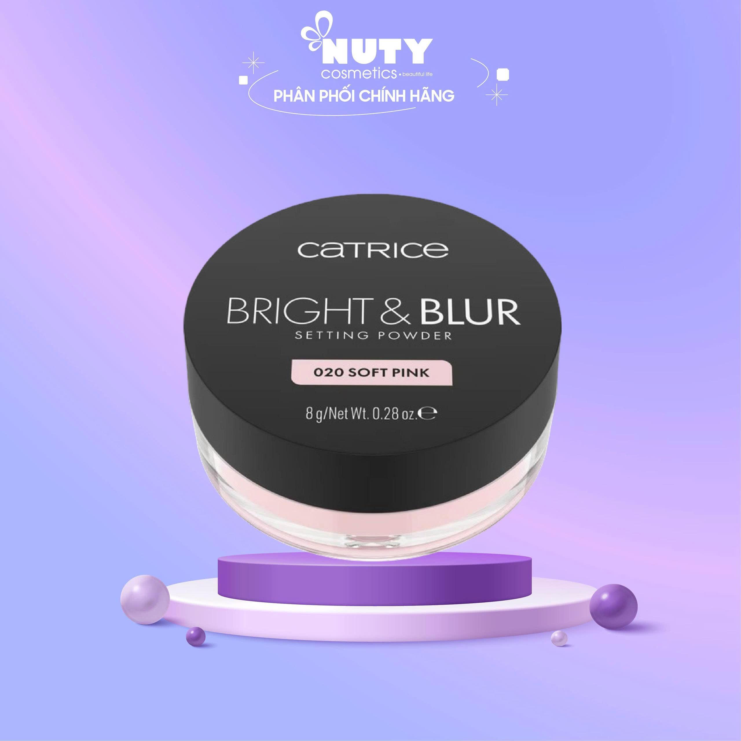 Phấn Phủ Căng Bóng Nâng Tone Catrice Bright & Blur Setting Powder 8g - 020 Da Trung Tính