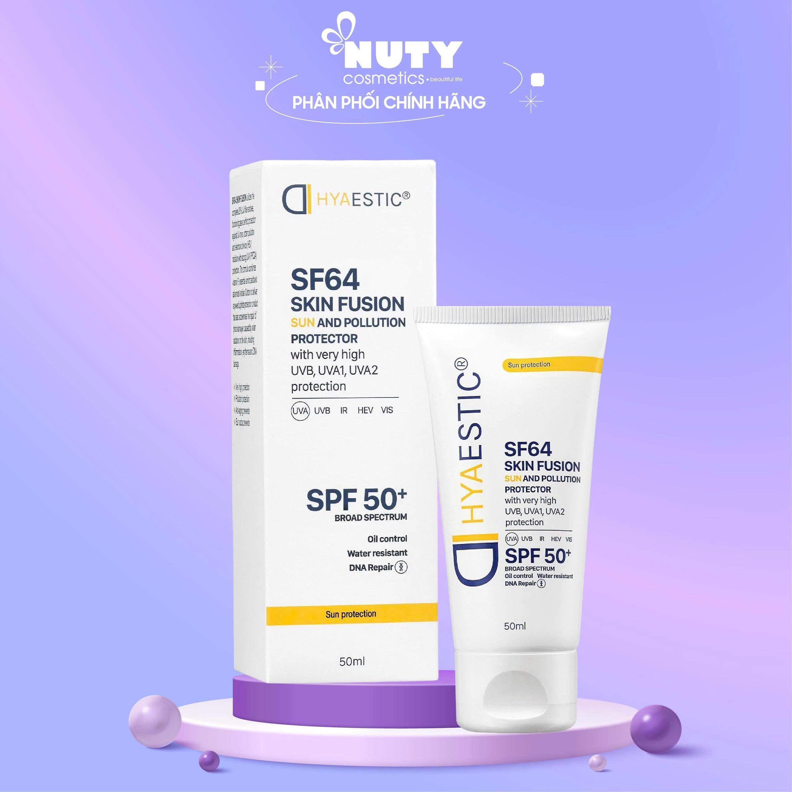 Kem Chống Nắng Giúp Bảo Vệ Tối Đa Hyaestic Skin Fusion SF64 Sun And Pollution Protector SPF50+ (50ml)