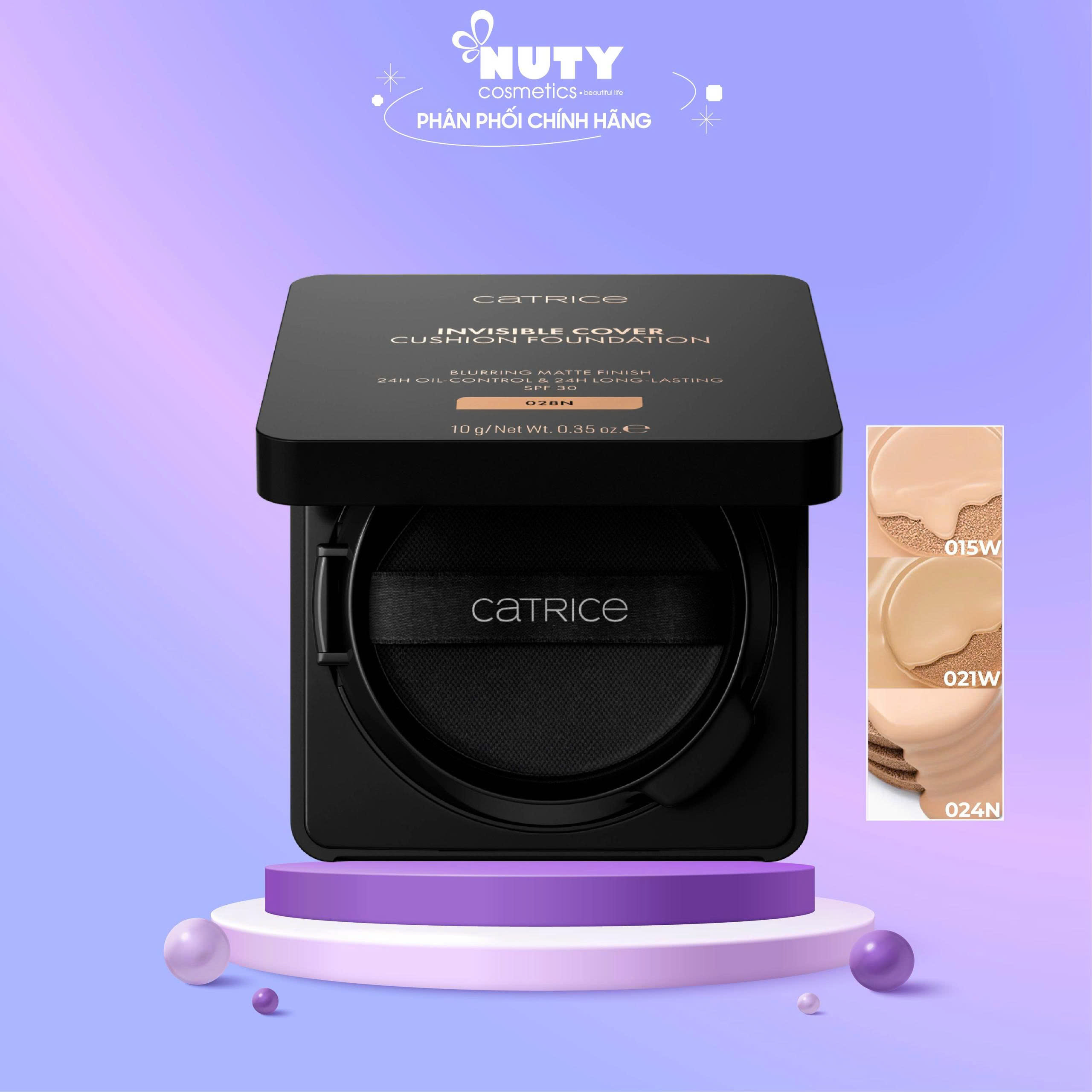 Phấn Nước Chống Nắng Catrice Invisible Cover Cushion Foundation 10g