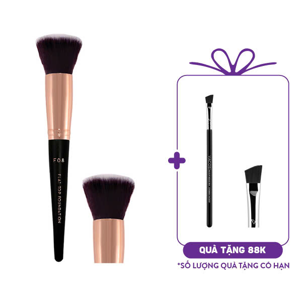 Cọ Tán Nền Vacosi Đầu Bằng Flat Top Foundation F08