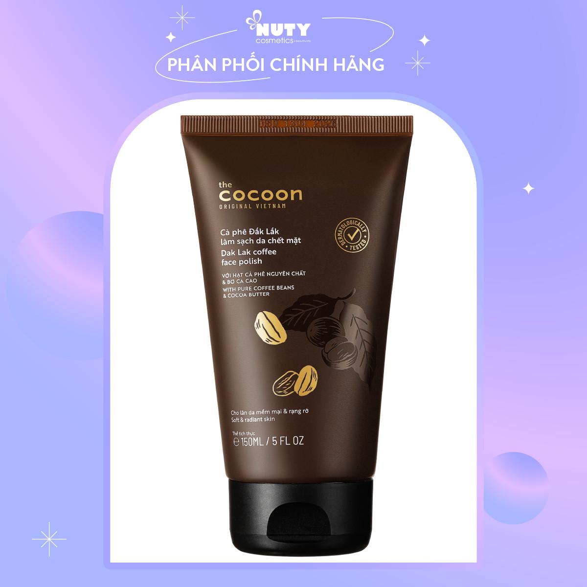 Tẩy Tế Bào Chết Mặt Cà Phê Cocoon Dak Lak Coffee Face Polish (150ml)