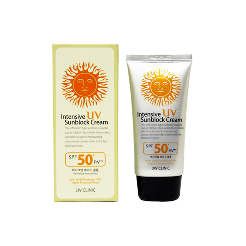 Kem Chống Nắng 3W Intensive UV Sunblock Cream SPF50+ PA+++ (70ml)