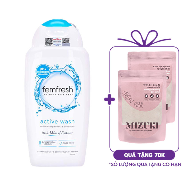 Dung Dịch Vệ Sinh Phụ Nữ Femfresh Active Fresh Wash (250ml)